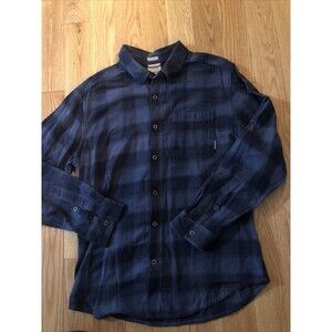 Columbia Large Regular Fit Long Sleeve Flannel Green Excellent Cond.
